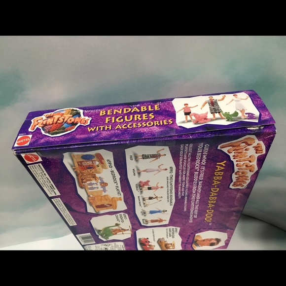 THE FLINTSTONES 1993 Bendable Figure 6 Pc Set - Picture 5 of 12
